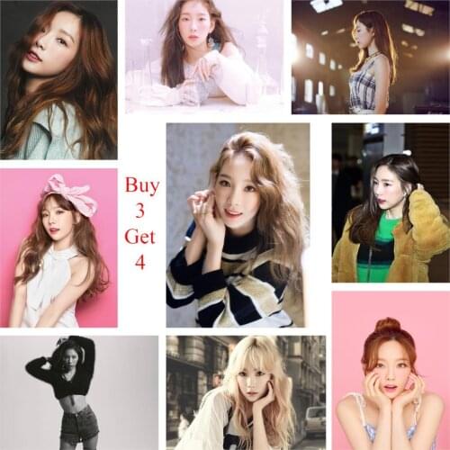 Taeyeon Kpop White Coated Paper Posters Wall Prints Clear Image Home Decoration
