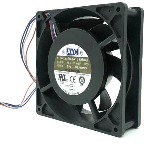 DC 48V fan For AVC 13038 48 Server Chassis Cooling Fan DATA1338B8U 13CM 0.5A cooling fan