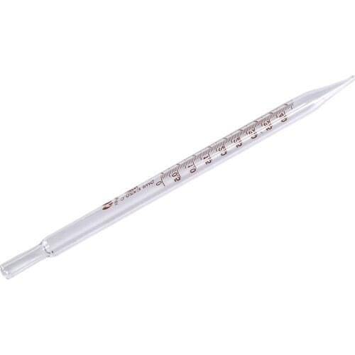 High Quality 5ml/10ml Lab Chemistry Dropper Dispensing Transfer Pipettes Glass Graduated Pipette without Rubber Bulb