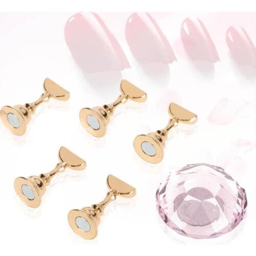 Fahsion Nail Art Display Stand Rhinestone Magnetic Base DIY Nails Art Practice Training Display Stand Holders