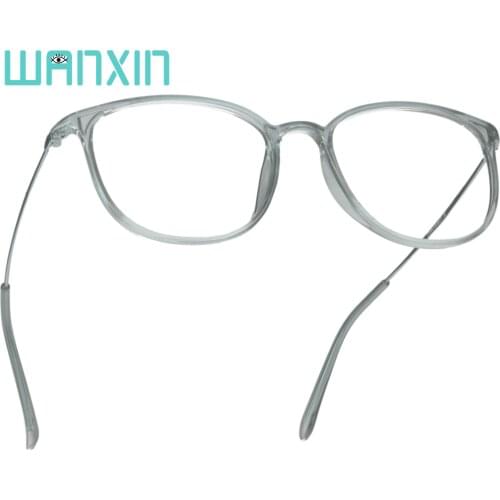 WANXIN Composite Frame Anti Blue Transparent Lens,Stylish For Women/Men
