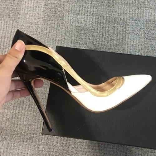 2019 Spring Autumn New Shoes Woman Pointed Toe Shallow Pumps Women Elegant Prom Thin High Heels Wedding Shoes C048A