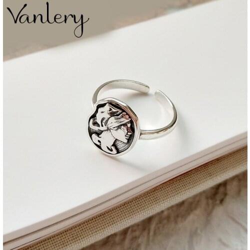 New Trendy Personality Punk Queen Rings For Women Lady Resizable Size Rings Party Jewelry Charm Gifts