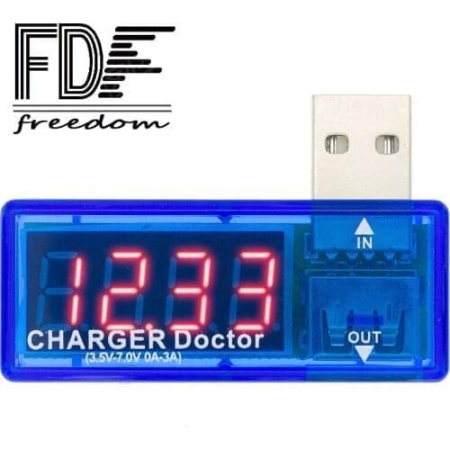 10PCS Digital Display NEW Hot Mini USB Power Current Meter Tester Portable Mini Current and Voltage Detector Charger Doctor