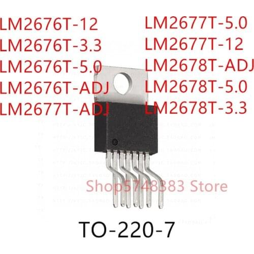 10PCS LM2676T-12 LM2676T-3.3 LM2676T-5.0 LM2676T-ADJ LM2677T-ADJ LM2677T-5.0 LM2677T-12 LM2678T-ADJ LM2678T-5.0 LM2678T-3.3