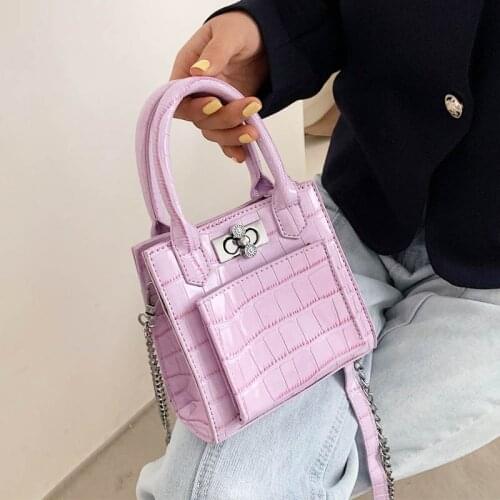 2021 Designer Women Handbag Luxury Shoulder Bag Crocodile Pattern Handle Tote Fashion Brand Female Crossbody Pouch Hand Bags