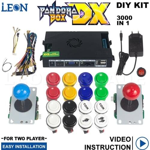 3p 4p Game 3000 In 1 Pandora Box Dx Arcade Joystick Jamma 28mm Arcade Buttons Arcade Machine Diy Kit Save Game Progress Neogeo