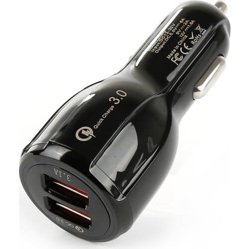 6A 39W Dual USB Car Charger Dual USB Fast Portable Charger Power Adapter for Mobile Tablets Car Styling