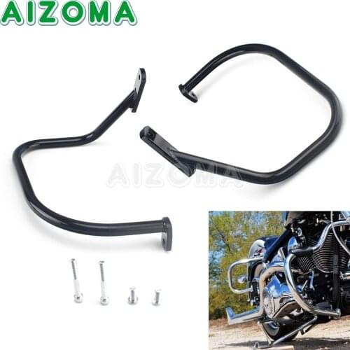 Balck 7/8'' Highway Motorcycle Rear Saddlebag Guard Rail Crash Bar Side Protector For Harley FLSTN Softail Deluxe 2005-2017