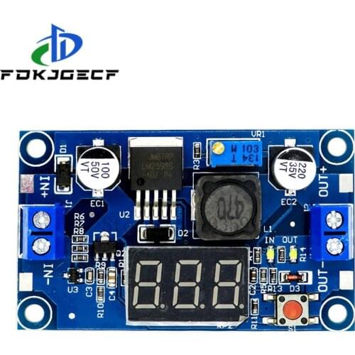DC-DC Buck Step Down Module LM2596 DC/DC 4.0~40V to 1.25-37V Adjustable Voltage Regulator With LED Voltmeter LM2596S