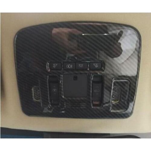 For Toyota Camry 2018 ABS Carbon fibre Car front reading Lampshade read light panel cover Trim Car-styling accessories