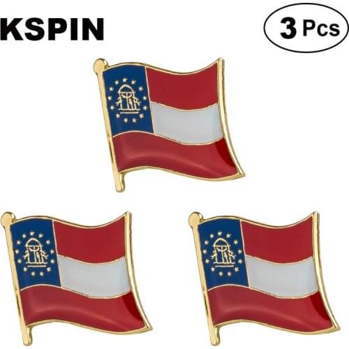 U.S.A Georgia Lapel Pin Brooches Pins Flag badge Brooch Badges