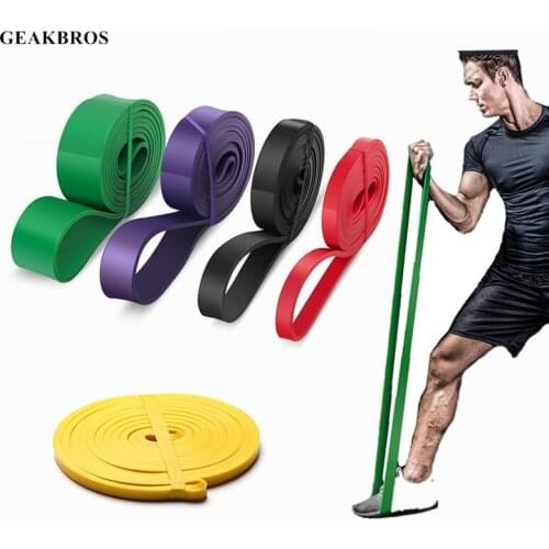 Resistance Bands Exercise Elastic Natural Ruber Loop Workout Strength Yoga Pilates Fitness Equipment Training Expander Unisex