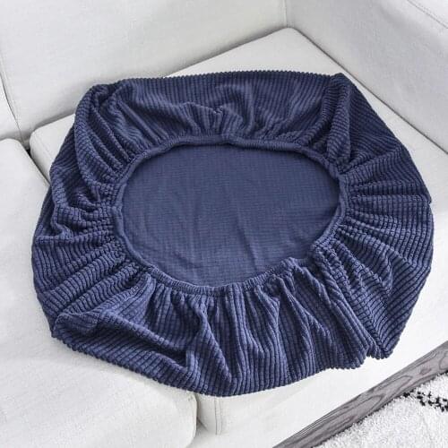 Polar Fleece Stretch Sofa Seat Cushion Cover Elastic Thick Sofa Seat Cover For Living Room Funiture Protector 1/2/3/4 Seat