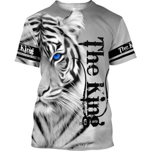 Men Casual Animal 3D Print t-shirts Tiger Tattoo Art Hip-Hop tshirts Summer Tees Harajuku Punk Wome Unisex Short Sleeve Tops 009