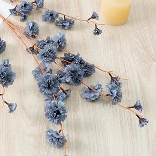 Artificial Flower Multi-use Bright-colored Faux Silk Flower Decorative Crape Myrtle Display for Gifts