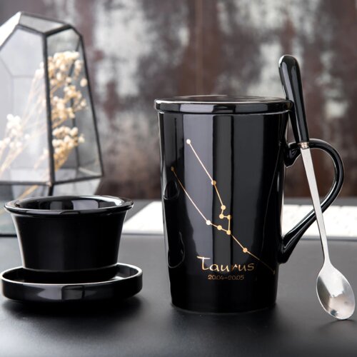 Ceramic Coffee Mug Office Creative Tea Mrs Mug Porcelain Funny Enamel Cute Cup With Lid Canecas Eco Friendly QZJ005