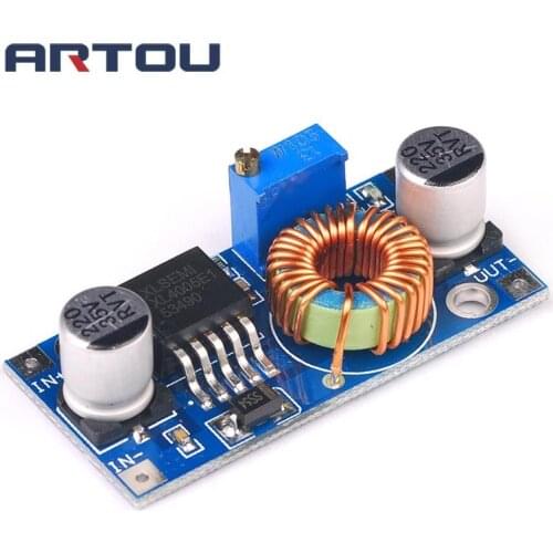 10PCS XL4005 DSN5000 Beyond LM2596 DC-DC adjustable step-down 5A power Supply module 5A Large current Large power