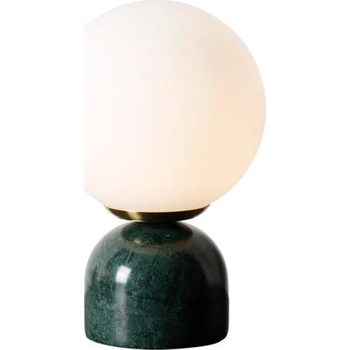 Northern Europe Ins Concise Marble Desk Lamp Study Bedroom Bedside Lamp Arts Originality Personality Designer Small Desk Lamp