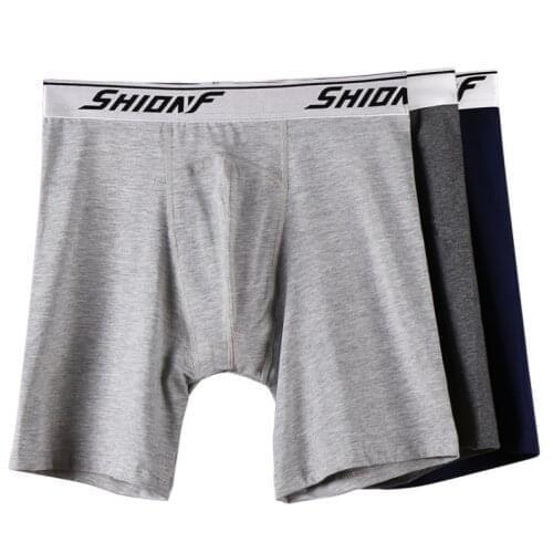 Plus Size XL-9XL Mens Long Boxers Breathable Cotton Boxer for Men Soft Mens Underwear Men Boxershorts Male U-convex