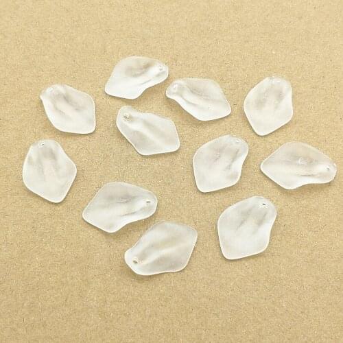 New Arrival! 700pcs Clear leaf Frosted Beads For Handmade Jewelry Necklace/Earrings DIY Parts,Jewelry Findings&Components