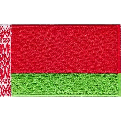 New listing Belarusian flag stickers patch clothing fabric badge pants decorative embroidery decals Embroidered