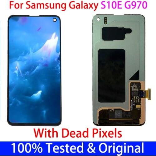 Original With Dead Pixels lcd For SAMSUNG Galaxy S10E G970F/DS G970U G970W SM-G9700 Display Touch Screen Digitizer Assembly Part