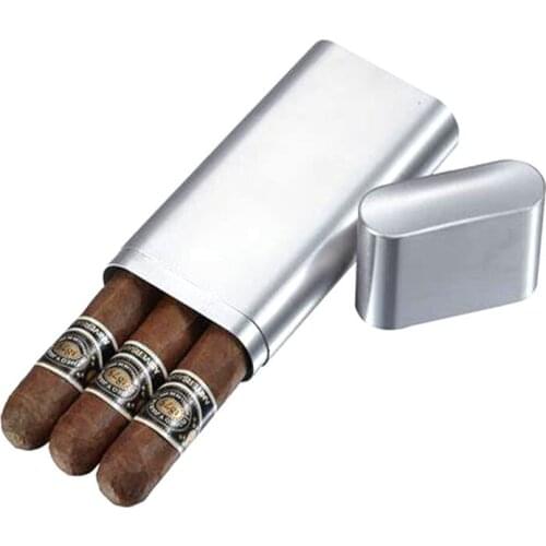 Portable Cigar Case Travel Pocket Cigar Humidor Holder High Quality cigar Humidor case Cigar Accessories Gift