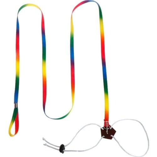 Pet Leash Small Pets Harness Hamster Rabbit Chinchilla Squirrel Outdoor Adjustable Chest Lead Rope Colorful 1.3m Long