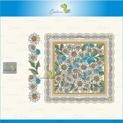 Daisy Panel frame metal cutting dies 2021 new diy die molds Scrapbooking Paper Making die cuts crafts large die