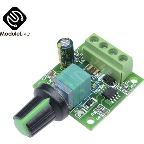 2A Motor Speed Switch Controller PWM Adjustable 1803BK+self-recovery Fuse Voltage DC 1.8V 3V 5V 6V 12V