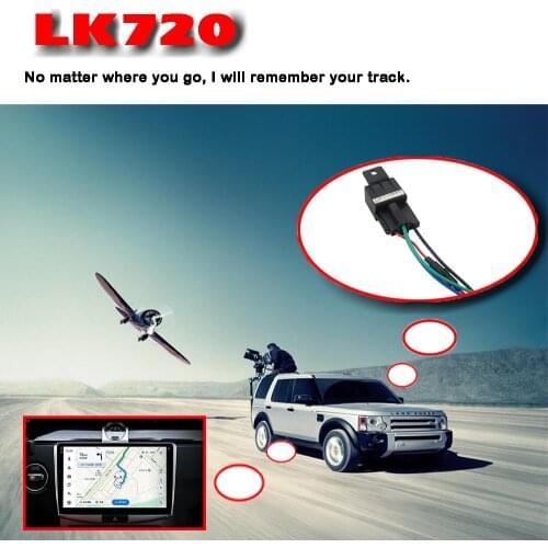 Relay GPS Tracker Car GPS Locator Cut Off Oil Fuel LK720 Hidden Design GSM GPS Car Tracker Google Maps Real-time Track Free APP