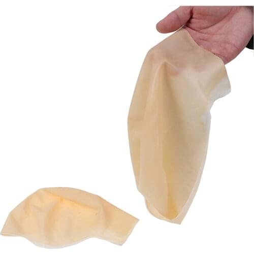 Unisex Latex Bald Head Wig Hair Cap Skinhead Styling Glueless Hair Cap Supplies Snood Mesh Stretch Halloween Accessories