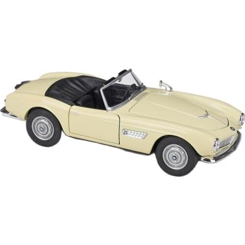 Welly 1:24 BMW 507 Roadster Convertible Car Metal Luxury Vehicle Diecast Pull Back Cars Model Toy Collection Birthday Xmas Gift