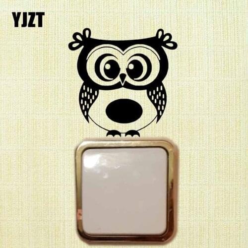 YJZT Owl Aniaml Pattern Wal Switch Sticker Vinyl Decal Kids Room Decor Art Cartoon 17SS-0541