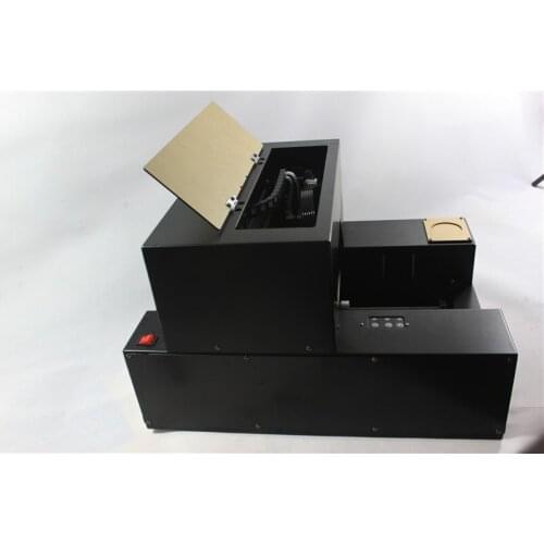 Factory offer the high quality A4 size UV printer for phone case/ card/leather/ acrylic/ aluminum etc printing