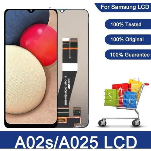 For Samsung Galaxy A02s A025 LCD With Frame Display Touch Screen Digitizer For Samsung A02s A025M A025F/DS A025G/DS A025M LCD