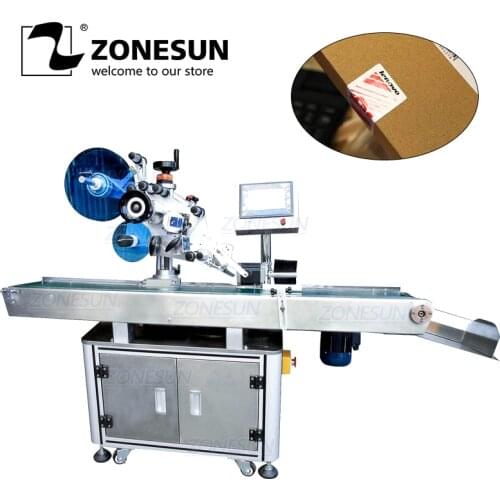 ZONESUN XL-T833 Automatic Box Carton Sealing Folding Corner Adhesive Sticker Packing Labeling Machine Box Sealing Machine