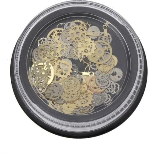 1Box Mixed Steampunk Cogs Gear Clock Charm UV Frame Resin Epoxy Mold Makeing Jewelry Filling For DIY Jewelry Epoxy Mechanical