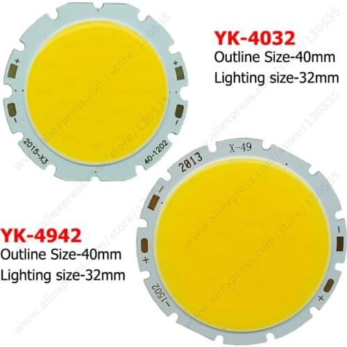 10W 12W 15W 20W COB beads 40mm 49mm Led Chip Diodes Surface Light for Led Bulb Spotlight, Street Led Lamp
