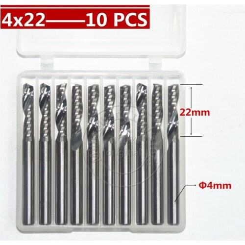4mm*22mm,Freeshipping,CNC wood tools,carbide End Mill,woodworking insert router bit,Tungsten milling cutter,MDF,PVC,Acrylic