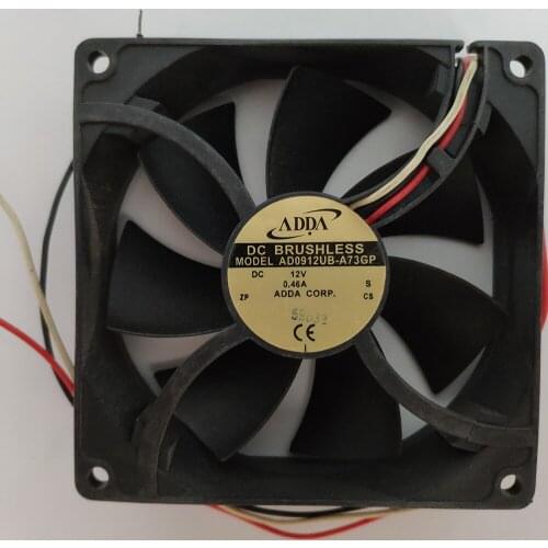ADDA 9cm 12V 0.46A 9025 9225 AD0912UB-A73GP chassis power supply motherboard fan