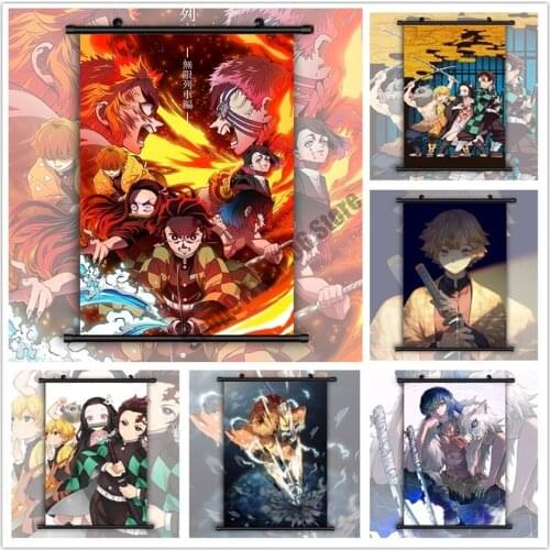 Anime Demon Slayer 5D Diamond Painting Mosaic Cross Stitch Kits Christmas Room Decoration Diamond Embroidery Full Round Drill