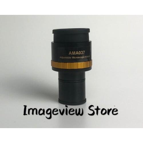 AMA037 0.37X Manually focusable microscope eyepiece reduction lens adapter 23.2mm tube to C-mout camera adaptor