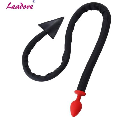 Anal Butt Plug SM Toys Silicone PU Whip Fetish Sex Toys for Women Men Masturbation Erotic Adult Game Costume Roleplay XN0243