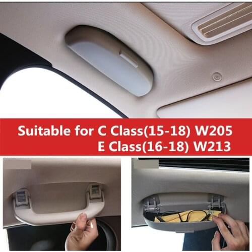 Free Shipping DeHen Car Glasses Case for Benz C Class(2015-2018) W205 E Class(2016-2018) W213 Car Sunglasses Storage Box Case