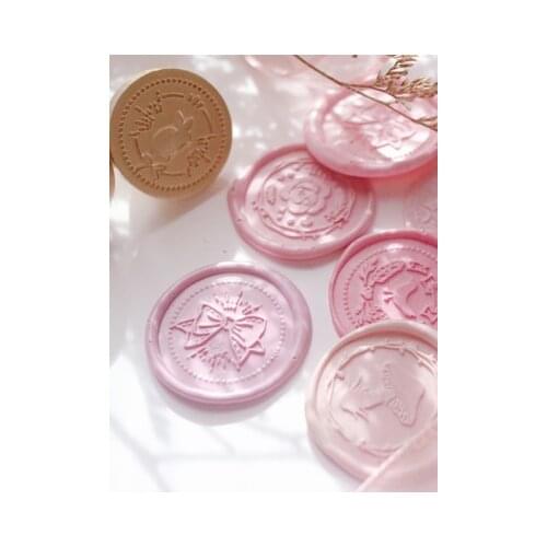 The flower Stamp Head Custom Wax Seal Heads Stamps Postage Journal Package Wedding Gifts Envelope Handmade Tools