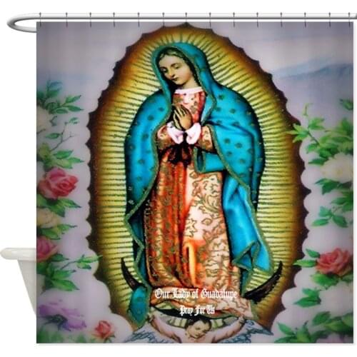 Our Lady of Guadalupe Decorative Fabric Shower Curtain