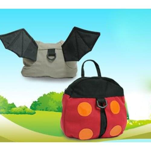 Baby Harness Backpack Leashes Bat Children Kids Cartoon Adjustable Anti-lost Walker Wings Harness Reins Assistant Safety Belt