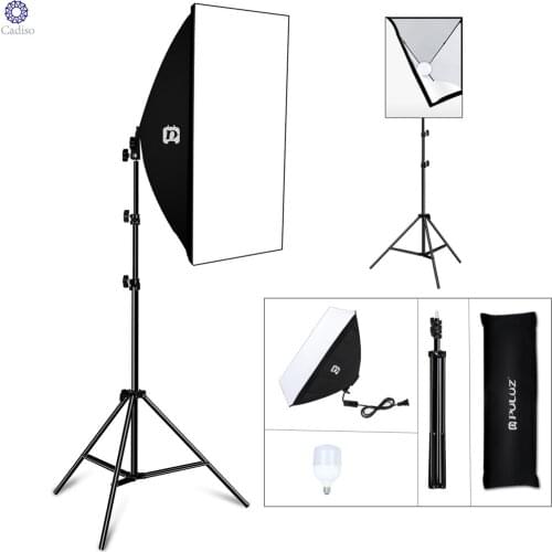 Cadiso Photography 50x70CM Softbox Lighting Kits Professional Light System With E27 30W LED Bulbs Photo Studio Equipment Tripod